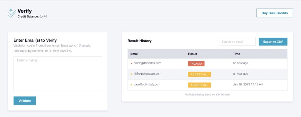 Validating emails to avoid hard bounces